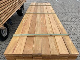 Ca. 76x Pakoeli Planken Geschaafd, 16x140mm, lengte 350cm